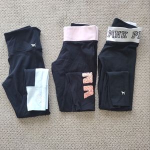 Pink by Victoria Secret yoga pants black size small/ medium